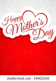 Elegant creative background design for mother's day. vector illustration