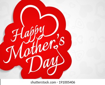 Elegant creative background design for mother's day. vector illustration