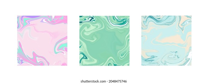 Elegant  creative card templates set. Marble Texture vector.  Invitation card template design. Vintage style decoration  
