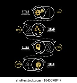 Elegant and creative infographic design idea