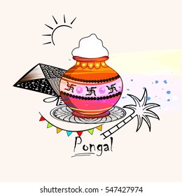Elegant and Creative Line Art based Greeting Card design on decorative background.