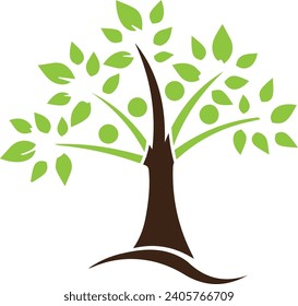 Elegant creative tree design of color