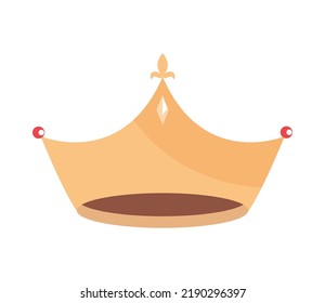 icono de la corona elegante plano