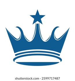 Elegant Crown Icon Vector Design.