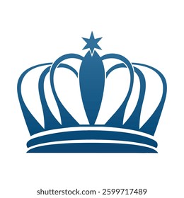 Elegant Crown Icon Vector Design.