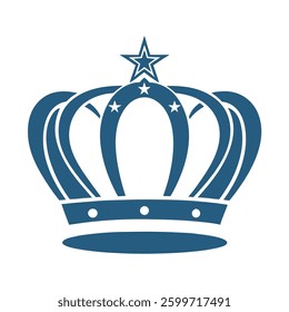 Elegant Crown Icon Vector Design.
