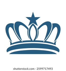 Elegant Crown Icon Vector Design.