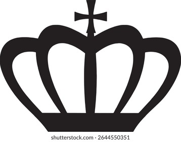 Elegant crown vector design for royalty and luxury branding