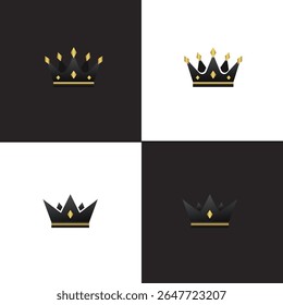 Ilustração vetor coroa elegante com um design de crista clássico, perfeito para gráficos escaláveis e projetos temáticos reais, ideal para cartazes e banners.