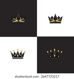 Ilustração vetor coroa elegante com um símbolo real em um estilo clássico e formato vetorial escalável perfeito para projetos de design gráfico que exigem um toque de toque real.