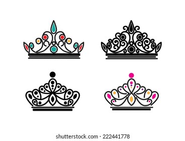 Free Free 225 Silhouette Queen Crown Svg SVG PNG EPS DXF File