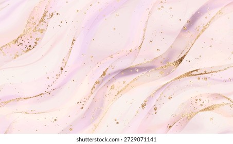 Elegante design de fundo de pedra de cristal com textura de geode e ondas de ouro.