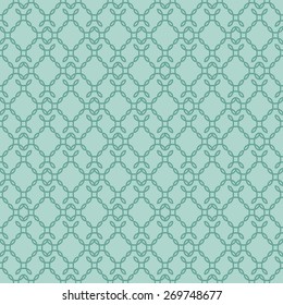 Elegant curly endless pattern. Seamless background. Damask. 