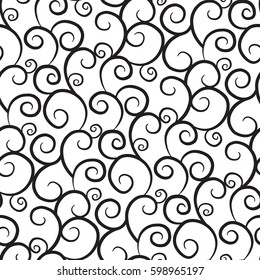 Elegant Curly Seamless Vector Pattern Stock Vector (Royalty Free ...