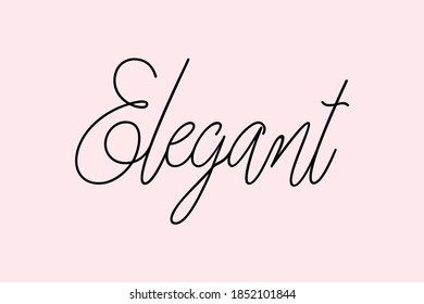 Élégante Typographie Cursive Texte En Couleur : image vectorielle de ...