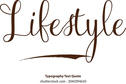 Elegant Cursive Typography Text Quote Lifestyle