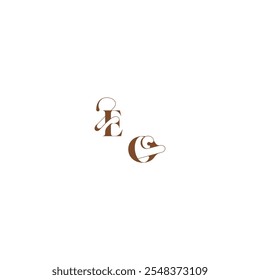 elegante monograma curva EO casamento logotipo conceito negrito e linha de cabelo letra inicial