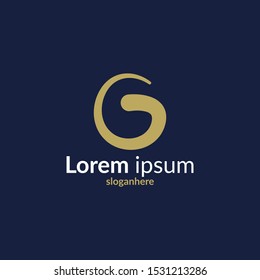Elegant  curve vector logotype. Premium letter G logo design. Luxury linear creative monogram.