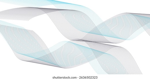 Elegant Curved Line Art with Dynamic Wave Patterns, Grayscale Flow, Modern Abstract Design, Seamless 3D Effect, Minimalist Aesthetic, Futuristic Geometry, Creative Visual Appeal