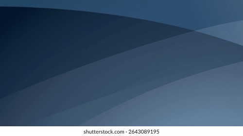 Elegant curved lines on a blue gradient background creates a modern aesthetic