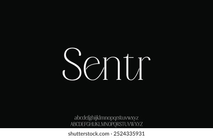 Elegant curvy stylish alphabet typeface display font vector with ligature style. Beautiful luxury natural curve typography illustration