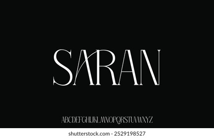 Elegant curvy stylish alphabet typeface display font vector with ligature style. Beautiful luxury natural curve typography illustration