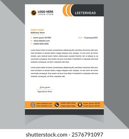 "Elegant and customizable letterhead template, perfect for businesses, startups, and organizations . Thank You