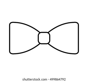 elegant cute bowtie icon vector illustration design