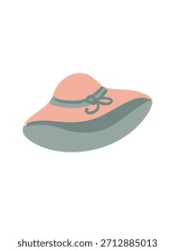 elegant cute hat  vector illustration