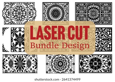 Elegant Cutout Panel Templates for CNC and Laser
