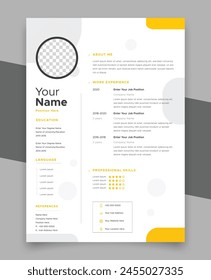 Elegant CV template with cover letter | Simple Elegant CV-Resume Template