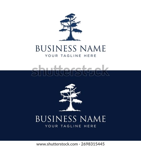 Elegant Cypress Tree Nature Logo