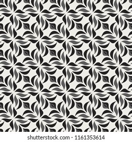 Elegant Damask Floral Vector Seamless Pattern. Decorative Flower Illustration. Abstract Art Deco Background.