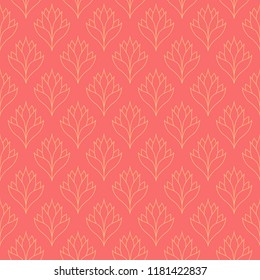 Elegant Damask Floral Vector Seamless Pattern. Decorative Flower Illustration. Abstract Art Deco Background.