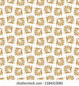 Elegant Damask Floral Vector Seamless Pattern. Decorative Flower Illustration. Abstract Art Deco Background.