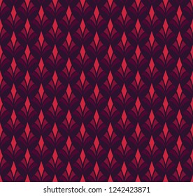 Elegant Damask Floral Vector Seamless Pattern. Decorative Flower Illustration. Abstract Art Deco Background.