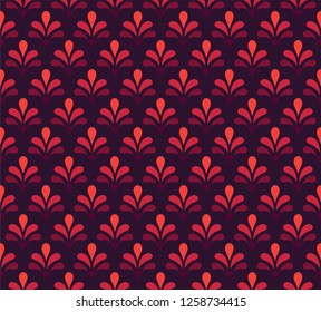 Elegant Damask Floral Vector Seamless Pattern. Decorative Flower Illustration. Abstract Art Deco Background.