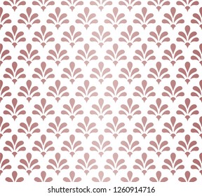 Elegant Damask Floral Vector Seamless Pattern. Decorative Flower Illustration. Abstract Art Deco Background.