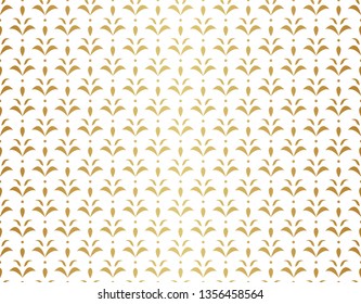 Elegant Damask Floral Vector Seamless Pattern. Decorative Flower Illustration. Abstract Art Deco Background.