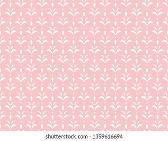 Elegant Damask Floral Vector Seamless Pattern. Decorative Flower Illustration. Abstract Art Deco Background.