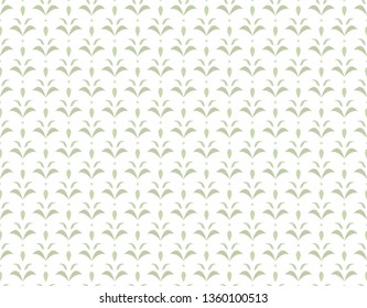 Elegant Damask Floral Vector Seamless Pattern. Decorative Flower Illustration. Abstract Art Deco Background.