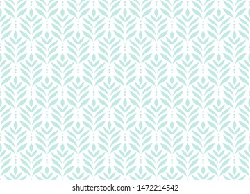 Elegant Damask Floral Vector Seamless Pattern. Decorative Flower Illustration. Abstract Art Deco Background.