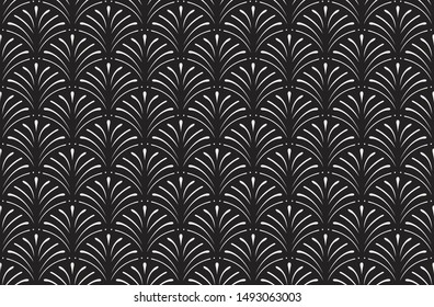 Elegant Damask Floral Vector Seamless Pattern. Decorative Flower Illustration. Abstract Art Deco Background.