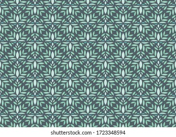 Elegant Damask Floral Vector Seamless Pattern. Decorative Flower Illustration. Abstract Art Deco Background.