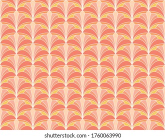 Elegant Damask Floral Vector Seamless Pattern. Decorative Flower Illustration. Abstract Art Deco Background.