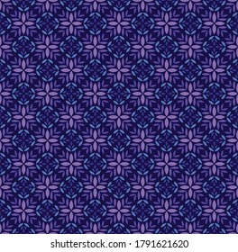 Elegant Damask Floral Vector Seamless Pattern. Decorative Flower Illustration. Abstract Art Deco Background.