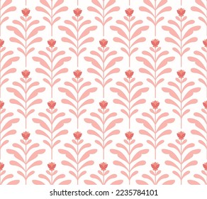 Elegante Patrón de incandescencia del vector floral Damask de Damask. Ilustración Decorativa De Flores. Resumen De Fondo Art Déco.