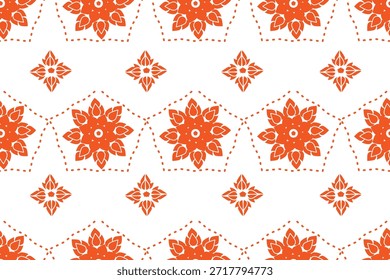 Elegante patrón sin costuras inspirado en damasco en tonos cálidos de ladrillo naranja y terracota. Lujoso diseño ornamental simétrico con un toque moderno, creando un ambiente rico y sofisticado. Perfecto para impresiones de Fondo de pantalla, textiles y telas, diseño de moda, embalaje, papel de embalaje, decoración de interiores y aplicaciones de patrones de superficie.