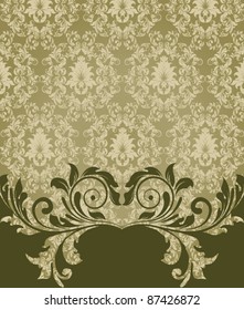 ELEGANT DAMASK INVITATION CARD