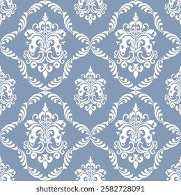 Elegant Damask Seamless Pattern ,Damask Pattern ,seamless background